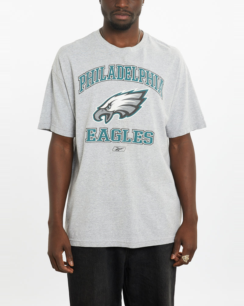 Vintage Reebok NFL Philadelphia Eagles Tee <br>L , The Real Deal , newtown, sydney, australia, thrift store, opshop, preloved, secondhand, sustainable, retro, antique, 70s, 80s, 90s, 2000s, 00s, fashion, clothing, streetwear, trendy, garment, style, boutique, store, shop, archive, sale, cheap, best, top