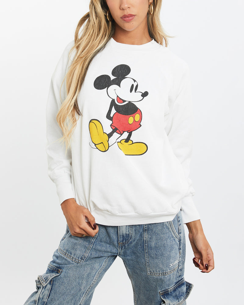 Vintage 80s Disney Mickey Mouse Sweatshirt <br>XS , The Real Deal , newtown, sydney, australia, thrift store, opshop, preloved, secondhand, sustainable, retro, antique, 70s, 80s, 90s, 2000s, 00s, fashion, clothing, streetwear, trendy, garment, style, boutique, store, shop, archive, sale, cheap, best, top