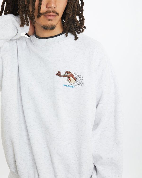 Vintage Looney Tunes Taz Devil Sweatshirt <br>L