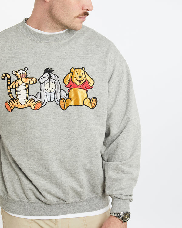 Vintage Disney Winnie The Pooh Sweatshirt <br>L , The Real Deal , newtown, sydney, australia, thrift store, opshop, preloved, secondhand, sustainable, retro, antique, 70s, 80s, 90s, 2000s, 00s, fashion, clothing, streetwear, trendy, garment, style, boutique, store, shop, archive, sale, cheap, best, top