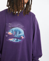 Vintage Disney Eeyore Sweatshirt <br>L , The Real Deal , newtown, sydney, australia, thrift store, opshop, preloved, secondhand, sustainable, retro, antique, 70s, 80s, 90s, 2000s, 00s, fashion, clothing, streetwear, trendy, garment, style, boutique, store, shop, archive, sale, cheap, best, top