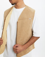 Vintage 80s Sherpa Lined Carhartt Workwear Vest <br>M