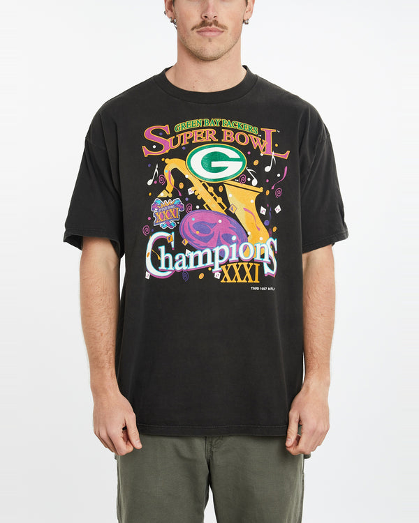 Vintage 1997 NFL Green Bay Packers Super Bowl Tee <br>XL