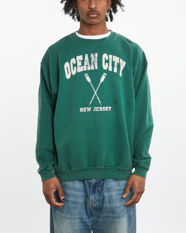 Vintage 90s Ocean City New Jersey Sweatshirt <br>L , The Real Deal , newtown, sydney, australia, thrift store, opshop, preloved, secondhand, sustainable, retro, antique, 70s, 80s, 90s, 2000s, 00s, fashion, clothing, streetwear, trendy, garment, style, boutique, store, shop, archive, sale, cheap, best, top