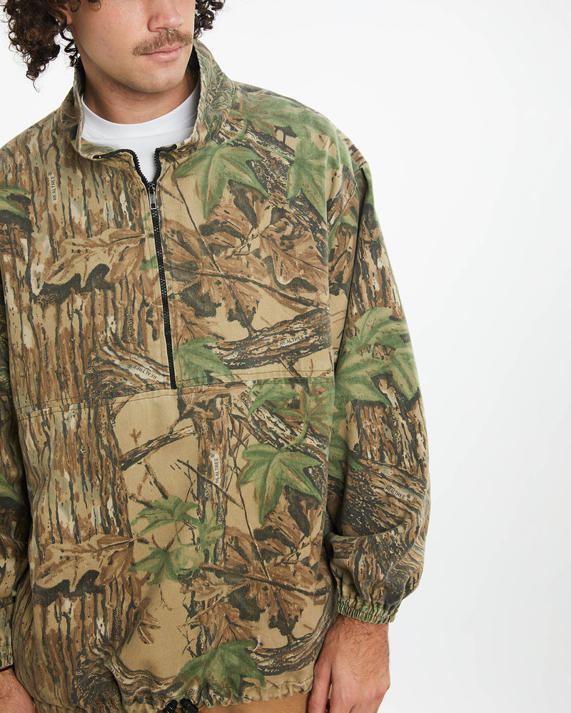 Vintage Realtree Camo Quarter Zip Jacket <br>XL