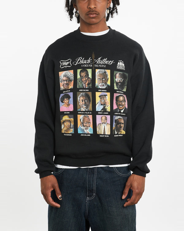 Vintage 90s Black Authors "A Voice For The People" Sweatshirt <br>L