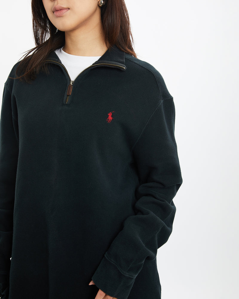 Vintage 90s Polo Ralph Lauren Quarter Zip Sweater <br>M , The Real Deal , newtown, sydney, australia, thrift store, opshop, preloved, secondhand, sustainable, retro, antique, 70s, 80s, 90s, 2000s, 00s, fashion, clothing, streetwear, trendy, garment, style, boutique, store, shop, archive, sale, cheap, best, top