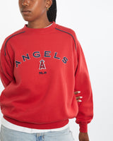 Vintage 90s MLB Los Angeles Angels Sweatshirt <br>M , The Real Deal , newtown, sydney, australia, thrift store, opshop, preloved, secondhand, sustainable, retro, antique, 70s, 80s, 90s, 2000s, 00s, fashion, clothing, streetwear, trendy, garment, style, boutique, store, shop, archive, sale, cheap, best, top