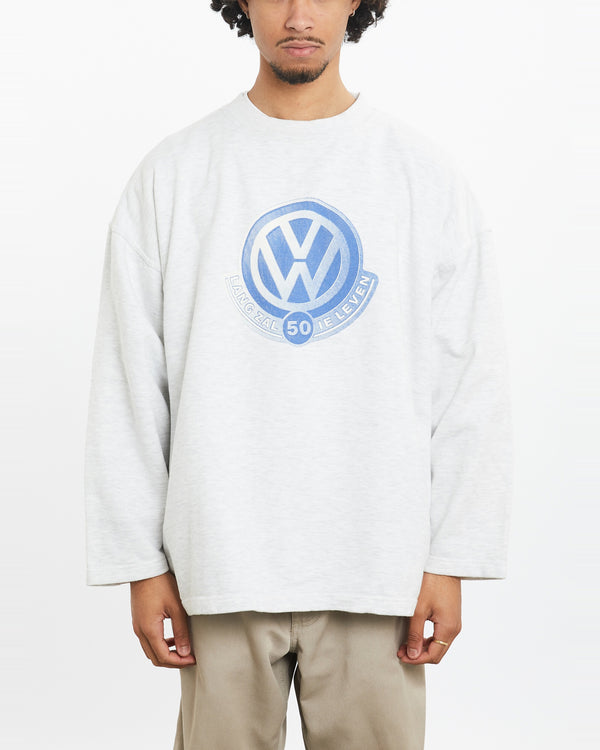 Vintage 90s Volkswagen Sweatshirt <br>M , The Real Deal , newtown, sydney, australia, thrift store, opshop, preloved, secondhand, sustainable, retro, antique, 70s, 80s, 90s, 2000s, 00s, fashion, clothing, streetwear, trendy, garment, style, boutique, store, shop, archive, sale, cheap, best, top