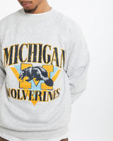 Vintage 90s NCAA University of Michigan Wolverines Sweatshirt <br>M , The Real Deal , newtown, sydney, australia, thrift store, opshop, preloved, secondhand, sustainable, retro, antique, 70s, 80s, 90s, 2000s, 00s, fashion, clothing, streetwear, trendy, garment, style, boutique, store, shop, archive, sale, cheap, best, top