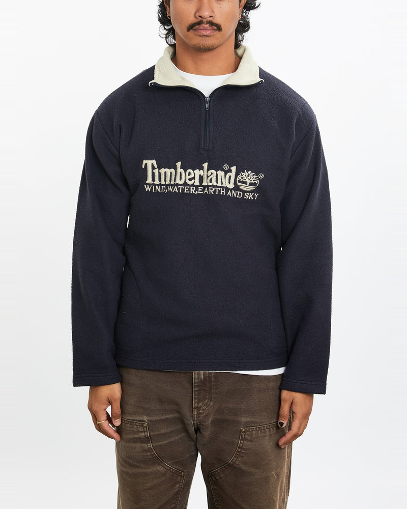 Vintage 90s Timberland Quarter Zip Fleece Sweatshirt <br>M , The Real Deal , newtown, sydney, australia, thrift store, opshop, preloved, secondhand, sustainable, retro, antique, 70s, 80s, 90s, 2000s, 00s, fashion, clothing, streetwear, trendy, garment, style, boutique, store, shop, archive, sale, cheap, best, top