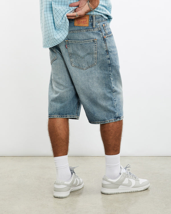 Vintage, Levi's, 569, Denim, Shorts, The Real Deal, size 36", colour Blue, newtown, sydney, australia, thrift store, opshop, preloved, secondhand, sustainable, retro, antique, 70s, 80s, 90s, 2000s, 00s, fashion, clothing, streetwear, trendy, garment, style, boutique, store, shop, archive, sale, cheap, best, top, Shorts