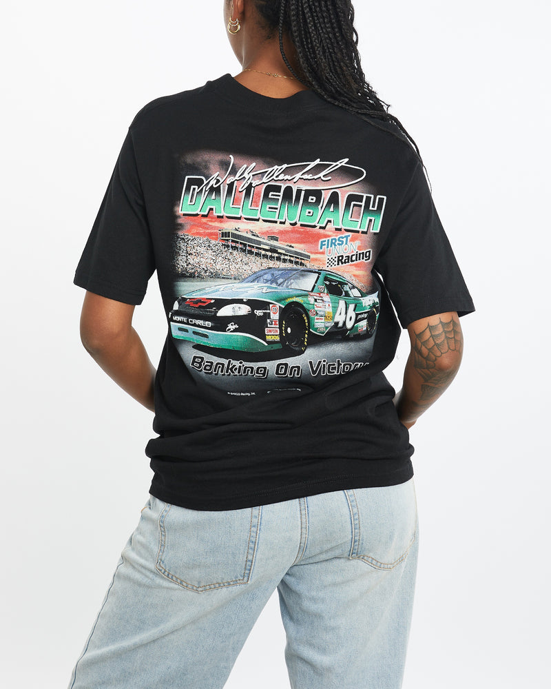 Vintage Wally Dallenbach NASCAR Racing Tee <br>M , The Real Deal , newtown, sydney, australia, thrift store, opshop, preloved, secondhand, sustainable, retro, antique, 70s, 80s, 90s, 2000s, 00s, fashion, clothing, streetwear, trendy, garment, style, boutique, store, shop, archive, sale, cheap, best, top