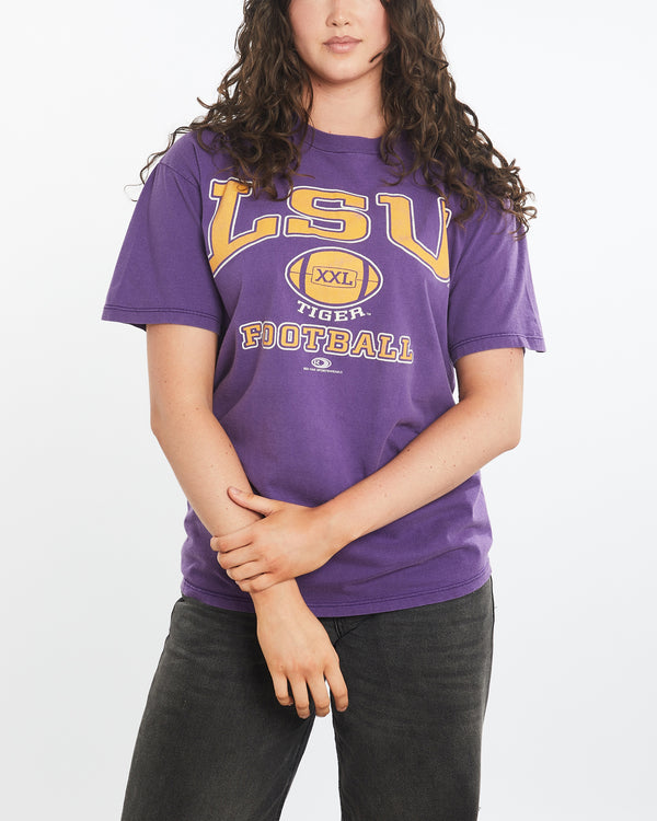 Vintage 90s NCAA LSU Tigers Tee <br>M , The Real Deal , newtown, sydney, australia, thrift store, opshop, preloved, secondhand, sustainable, retro, antique, 70s, 80s, 90s, 2000s, 00s, fashion, clothing, streetwear, trendy, garment, style, boutique, store, shop, archive, sale, cheap, best, top