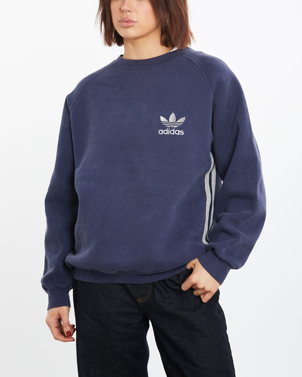 Vintage 90s Adidas Sweatshirt <br>M , The Real Deal , newtown, sydney, australia, thrift store, opshop, preloved, secondhand, sustainable, retro, antique, 70s, 80s, 90s, 2000s, 00s, fashion, clothing, streetwear, trendy, garment, style, boutique, store, shop, archive, sale, cheap, best, top