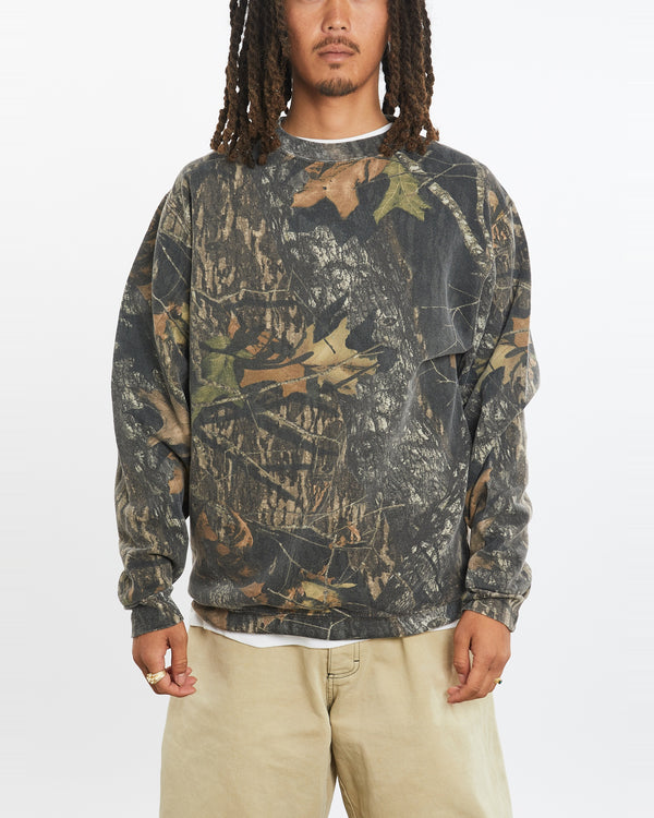 Vintage 90s Realtree Camo Sweatshirt <br>L