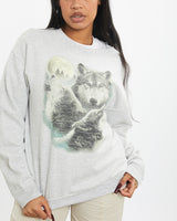 Vintage Wildlife Wolf Sweatshirt <br>S