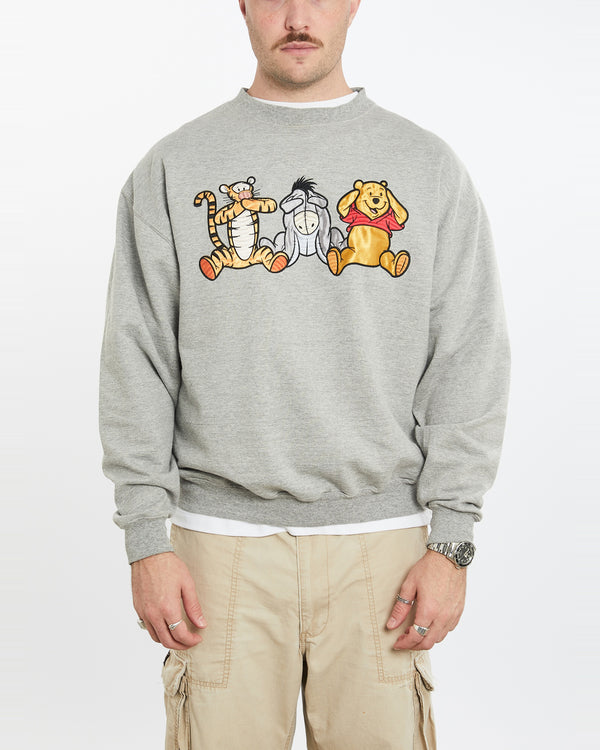 Vintage Disney Winnie The Pooh Sweatshirt <br>L , The Real Deal , newtown, sydney, australia, thrift store, opshop, preloved, secondhand, sustainable, retro, antique, 70s, 80s, 90s, 2000s, 00s, fashion, clothing, streetwear, trendy, garment, style, boutique, store, shop, archive, sale, cheap, best, top