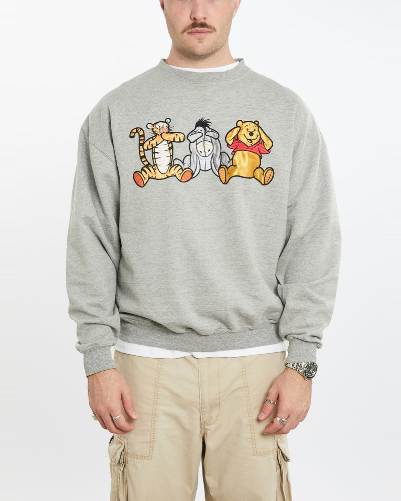 Vintage Disney Winnie The Pooh Sweatshirt <br>L , The Real Deal , newtown, sydney, australia, thrift store, opshop, preloved, secondhand, sustainable, retro, antique, 70s, 80s, 90s, 2000s, 00s, fashion, clothing, streetwear, trendy, garment, style, boutique, store, shop, archive, sale, cheap, best, top