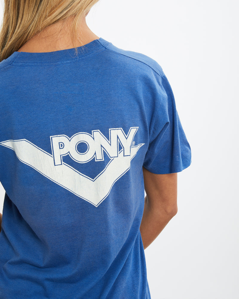 Vintage 1987 Pony x Hoop Mountain Basketball Tee <br>XS