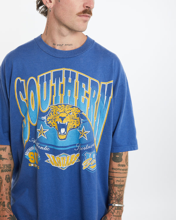 Vintage 90s NCAA Southern Jaguars Tee <br>XL , The Real Deal , newtown, sydney, australia, thrift store, opshop, preloved, secondhand, sustainable, retro, antique, 70s, 80s, 90s, 2000s, 00s, fashion, clothing, streetwear, trendy, garment, style, boutique, store, shop, archive, sale, cheap, best, top