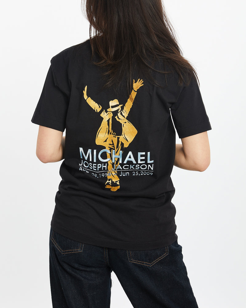 2009 Michael Jackson Music Tee <br>S , The Real Deal , newtown, sydney, australia, thrift store, opshop, preloved, secondhand, sustainable, retro, antique, 70s, 80s, 90s, 2000s, 00s, fashion, clothing, streetwear, trendy, garment, style, boutique, store, shop, archive, sale, cheap, best, top