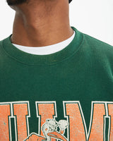 Vintage 90s NCAA Miami Hurricanes Sweatshirt <br>XL