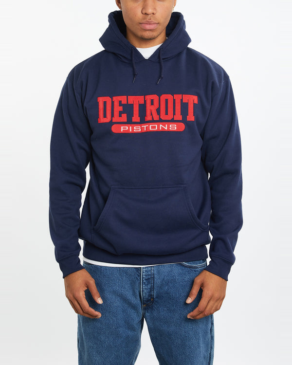 Vintage NBA Detroit Pistons Hooded Sweatshirt <br>L