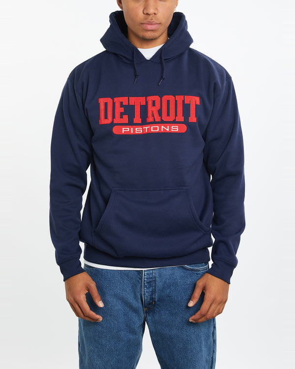 Vintage NBA Detroit Pistons Hooded Sweatshirt <br>L , The Real Deal , newtown, sydney, australia, thrift store, opshop, preloved, secondhand, sustainable, retro, antique, 70s, 80s, 90s, 2000s, 00s, fashion, clothing, streetwear, trendy, garment, style, boutique, store, shop, archive, sale, cheap, best, top