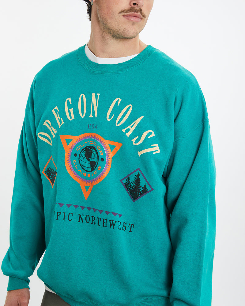 Vintage 90s Oregon Coast USA Sweatshirt <br>XL