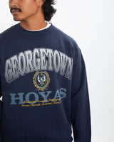 Vintage 90s NCAA University of Georgetown Hoyas Sweatshirt <br>M , The Real Deal , newtown, sydney, australia, thrift store, opshop, preloved, secondhand, sustainable, retro, antique, 70s, 80s, 90s, 2000s, 00s, fashion, clothing, streetwear, trendy, garment, style, boutique, store, shop, archive, sale, cheap, best, top