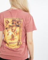 Vintage 90s Indiana Jones and the Last Crusade Movie Tee <br>XS , The Real Deal , newtown, sydney, australia, thrift store, opshop, preloved, secondhand, sustainable, retro, antique, 70s, 80s, 90s, 2000s, 00s, fashion, clothing, streetwear, trendy, garment, style, boutique, store, shop, archive, sale, cheap, best, top