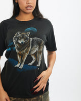 Vintage 1987 Wildlife Wolf Tee <br>S