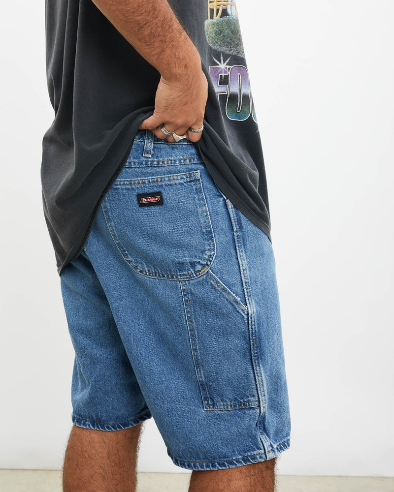 Vintage Dickies Denim Carpenter Shorts <br>38" , The Real Deal , newtown, sydney, australia, thrift store, opshop, preloved, secondhand, sustainable, retro, antique, 70s, 80s, 90s, 2000s, 00s, fashion, clothing, streetwear, trendy, garment, style, boutique, store, shop, archive, sale, cheap, best, top