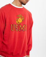 Vintage 80s United States Marine Corps Sweatshirt <br>S , The Real Deal , newtown, sydney, australia, thrift store, opshop, preloved, secondhand, sustainable, retro, antique, 70s, 80s, 90s, 2000s, 00s, fashion, clothing, streetwear, trendy, garment, style, boutique, store, shop, archive, sale, cheap, best, top