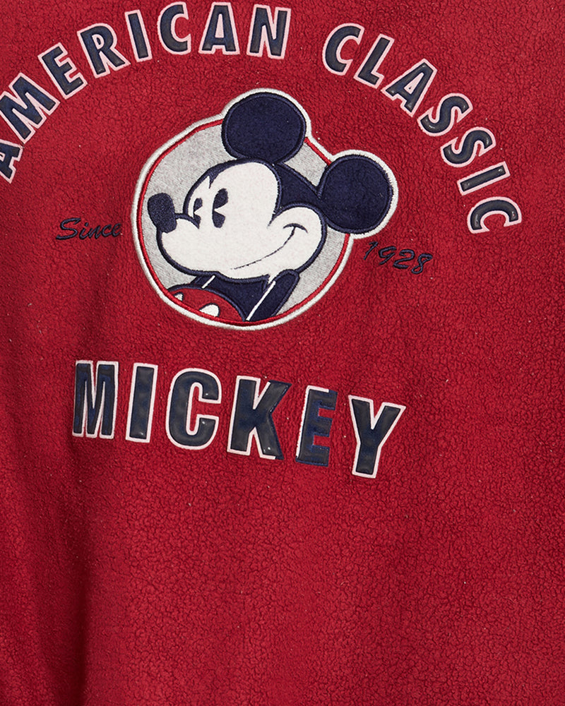 Vintage 90s Disney Mickey Mouse Fleece Sweatshirt <br>L