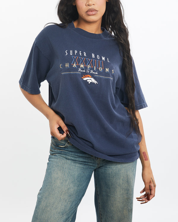 Vintage 1999 NFL Denver Broncos Super Bowl Tee <br>M , The Real Deal , newtown, sydney, australia, thrift store, opshop, preloved, secondhand, sustainable, retro, antique, 70s, 80s, 90s, 2000s, 00s, fashion, clothing, streetwear, trendy, garment, style, boutique, store, shop, archive, sale, cheap, best, top