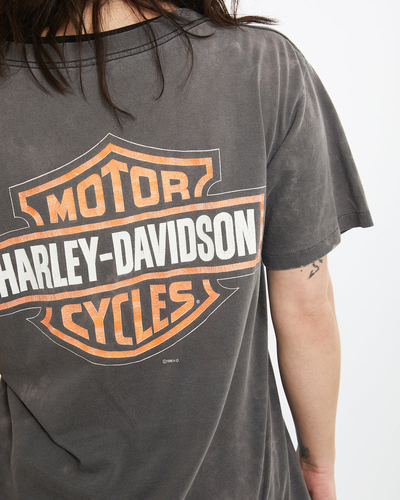 Vintage 1996 Harley Davidson Tee <br>M , The Real Deal , newtown, sydney, australia, thrift store, opshop, preloved, secondhand, sustainable, retro, antique, 70s, 80s, 90s, 2000s, 00s, fashion, clothing, streetwear, trendy, garment, style, boutique, store, shop, archive, sale, cheap, best, top