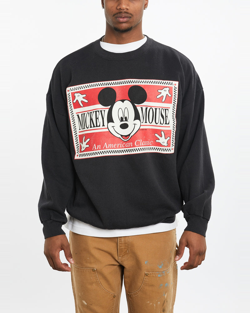 Vintage 90s Disney Mickey Mouse Sweatshirt <br>XL , The Real Deal , newtown, sydney, australia, thrift store, opshop, preloved, secondhand, sustainable, retro, antique, 70s, 80s, 90s, 2000s, 00s, fashion, clothing, streetwear, trendy, garment, style, boutique, store, shop, archive, sale, cheap, best, top