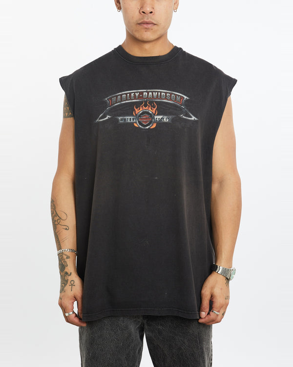 Vintage Harley Davidson Tank <br>XXL , The Real Deal , newtown, sydney, australia, thrift store, opshop, preloved, secondhand, sustainable, retro, antique, 70s, 80s, 90s, 2000s, 00s, fashion, clothing, streetwear, trendy, garment, style, boutique, store, shop, archive, sale, cheap, best, top