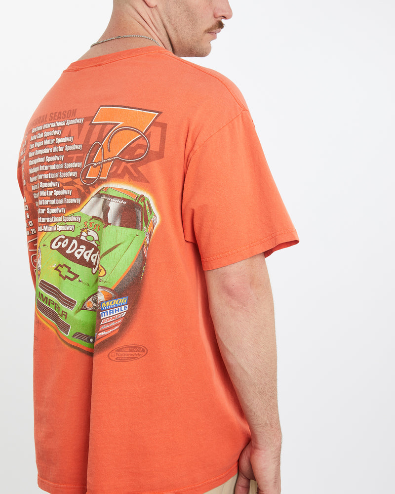 Vintage Danica NASCAR Racing Tee <br>L , The Real Deal , newtown, sydney, australia, thrift store, opshop, preloved, secondhand, sustainable, retro, antique, 70s, 80s, 90s, 2000s, 00s, fashion, clothing, streetwear, trendy, garment, style, boutique, store, shop, archive, sale, cheap, best, top