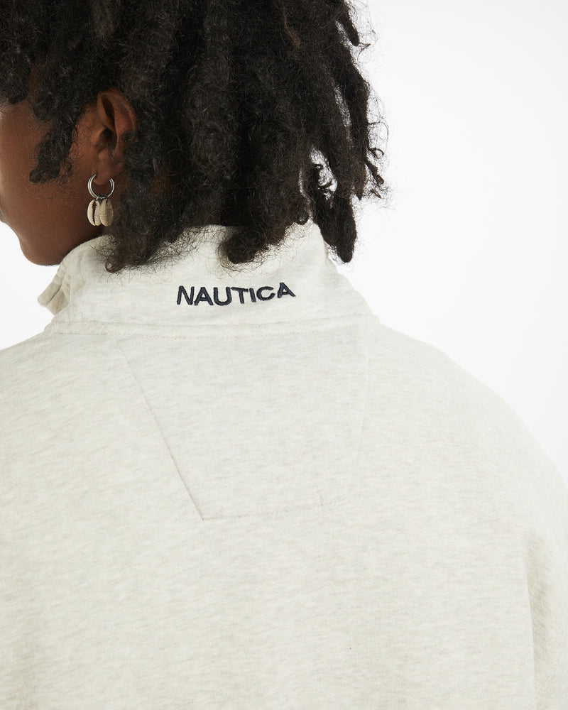 Vintage Nautica Quarter Zip Sweatshirt <br>L