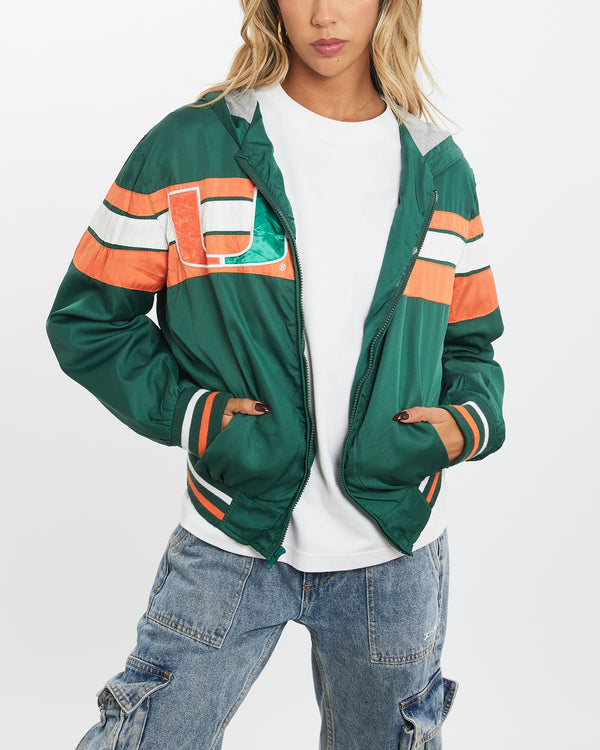 Vintage NCAA Miami Hurricanes Jacket <br>XS , The Real Deal , newtown, sydney, australia, thrift store, opshop, preloved, secondhand, sustainable, retro, antique, 70s, 80s, 90s, 2000s, 00s, fashion, clothing, streetwear, trendy, garment, style, boutique, store, shop, archive, sale, cheap, best, top