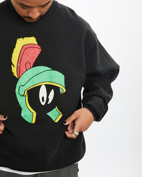 Vintage 1991 Looney Tunes Marvin the Martian Sweatshirt <br>L , The Real Deal , newtown, sydney, australia, thrift store, opshop, preloved, secondhand, sustainable, retro, antique, 70s, 80s, 90s, 2000s, 00s, fashion, clothing, streetwear, trendy, garment, style, boutique, store, shop, archive, sale, cheap, best, top