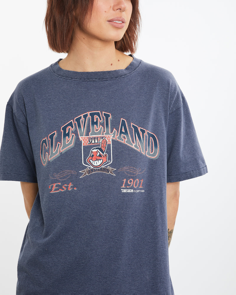 Vintage 1993 MLB Cleveland Indians Tee <br>M , The Real Deal , newtown, sydney, australia, thrift store, opshop, preloved, secondhand, sustainable, retro, antique, 70s, 80s, 90s, 2000s, 00s, fashion, clothing, streetwear, trendy, garment, style, boutique, store, shop, archive, sale, cheap, best, top