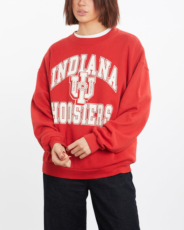 Vintage 90s NCAA Indiana Hoosiers Sweatshirt <br>M , The Real Deal , newtown, sydney, australia, thrift store, opshop, preloved, secondhand, sustainable, retro, antique, 70s, 80s, 90s, 2000s, 00s, fashion, clothing, streetwear, trendy, garment, style, boutique, store, shop, archive, sale, cheap, best, top