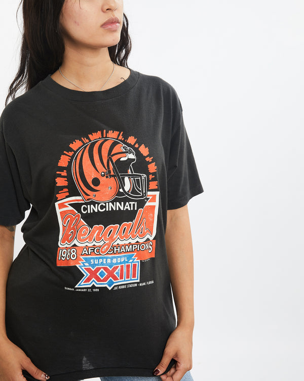 Vintage 1989 NFL Cincinnati Bengals Super Bowl Tee <br>XS