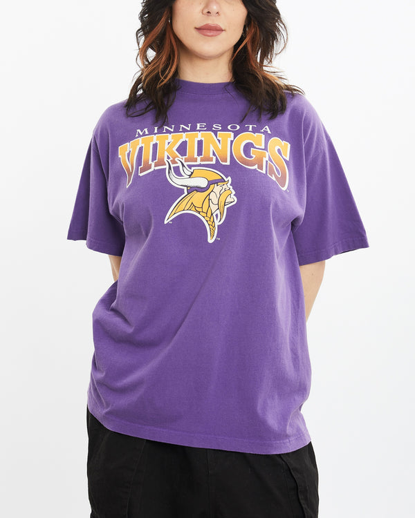 Vintage NFL Minnesota Vikings Tee <br>L , The Real Deal , newtown, sydney, australia, thrift store, opshop, preloved, secondhand, sustainable, retro, antique, 70s, 80s, 90s, 2000s, 00s, fashion, clothing, streetwear, trendy, garment, style, boutique, store, shop, archive, sale, cheap, best, top