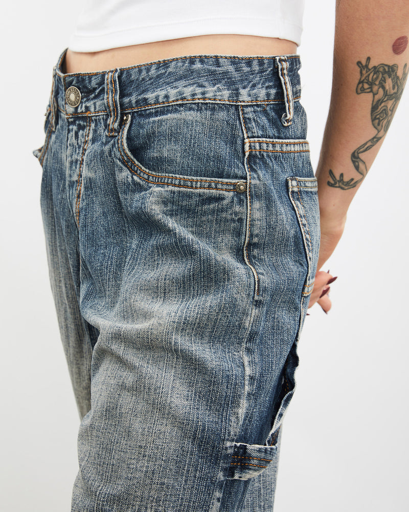 Vintage Bongo Jeans Denim Carpenter Shorts <br>30"