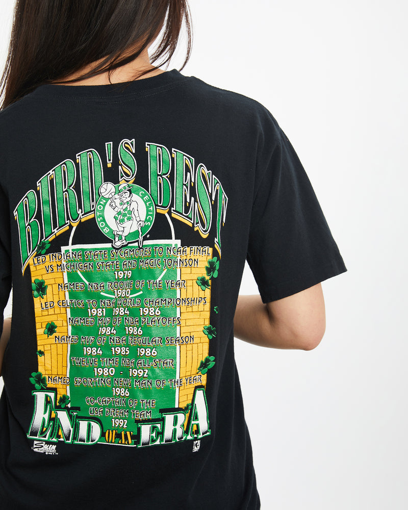 Vintage 1992 NBA Boston Celtics 'Larry Bird' Tee <br>S , The Real Deal , newtown, sydney, australia, thrift store, opshop, preloved, secondhand, sustainable, retro, antique, 70s, 80s, 90s, 2000s, 00s, fashion, clothing, streetwear, trendy, garment, style, boutique, store, shop, archive, sale, cheap, best, top